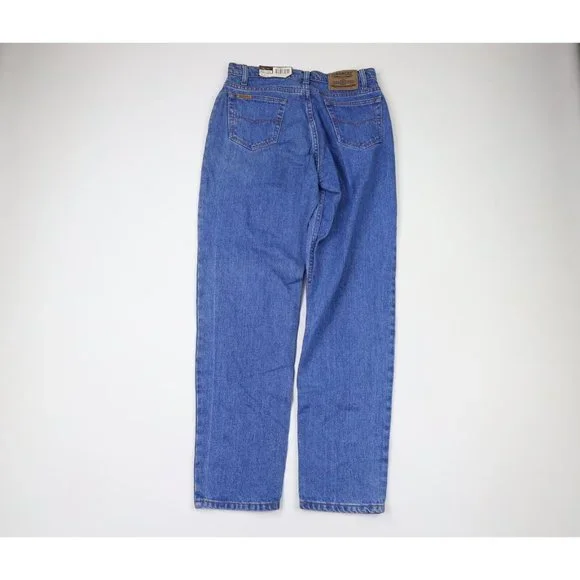 NOS Vintage 90s Streetwear Mens 30x32 Straight Leg Denim Jeans Pants Blue Cotton